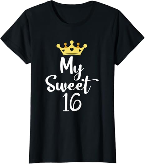 Amazon.com: My Sweet 16 Birthday Shirt 16th Birthday Party T-Shirt